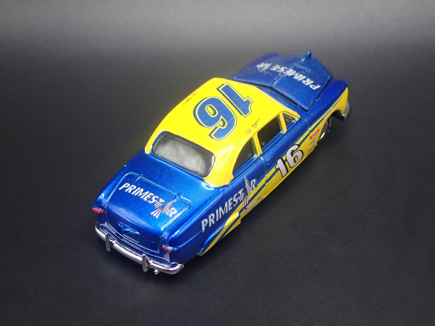 1949-1951 FORD COUPE SHOE BOX 16 TED MUSGRAVE NASCAR BARN FIND 1:64 SCALE DIECAST CAR