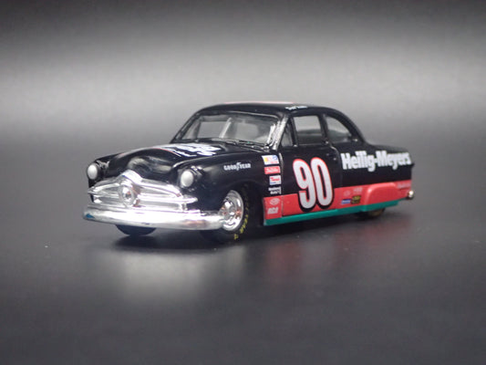 1949-1951 FORD COUPE SHOE BOX 90 DICK TRICKLE NASCAR BARN FIND 1:64 SCALE DIECAST CAR