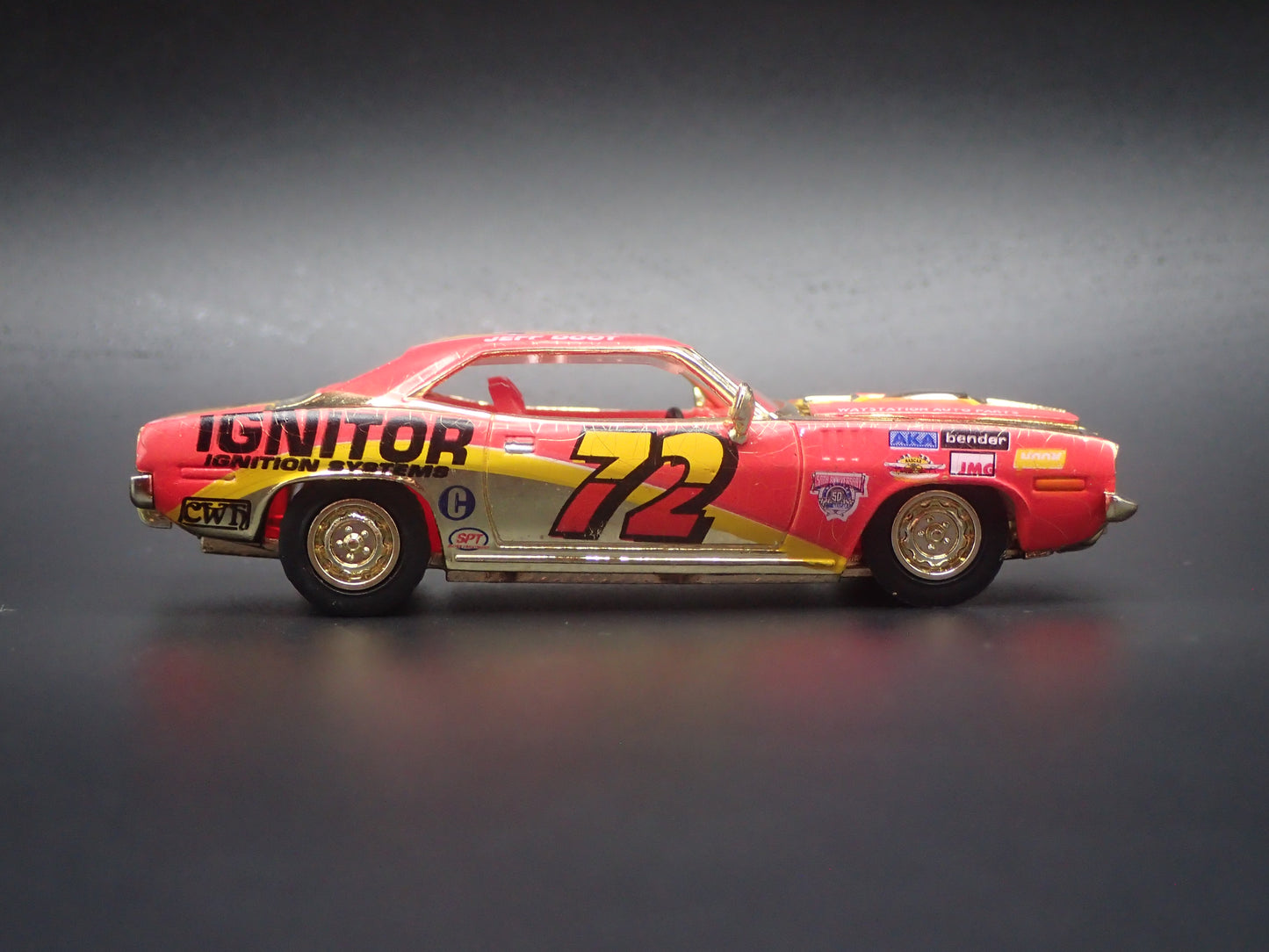 1970 70 PLYMOUTH CUDA 72 JEFF DODT NASCAR 1:64 SCALE DIECAST MODEL CAR