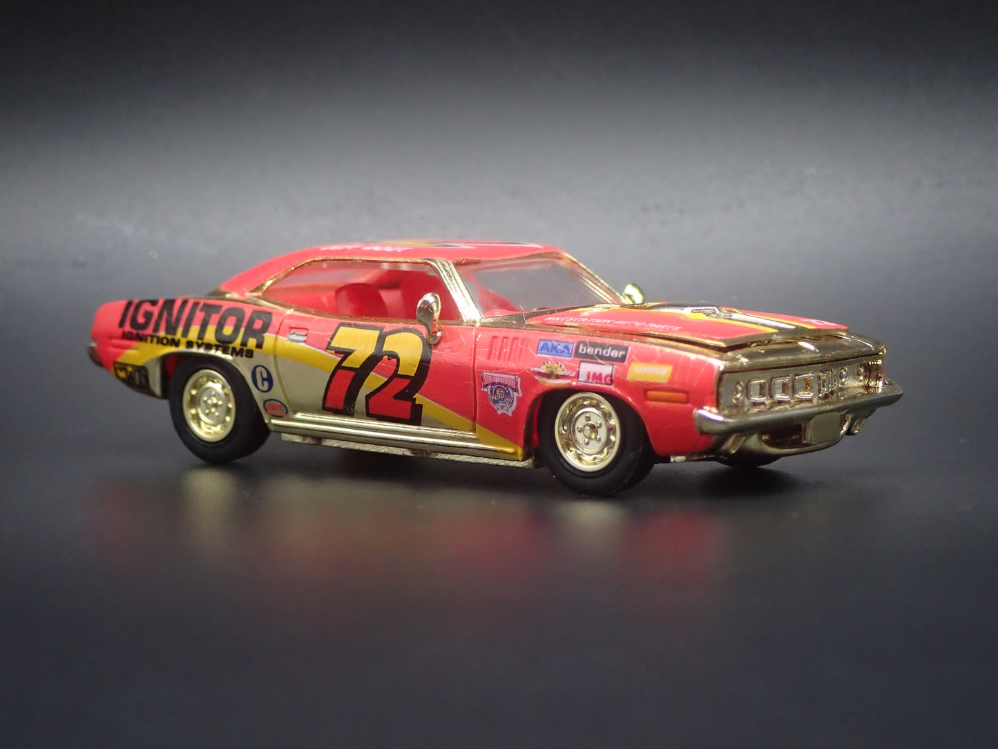 1970 70 PLYMOUTH CUDA 72 JEFF DODT NASCAR 1:64 SCALE DIECAST MODEL CAR