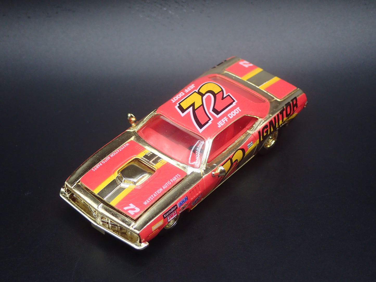 1970 70 PLYMOUTH CUDA 72 JEFF DODT NASCAR 1:64 SCALE DIECAST MODEL CAR