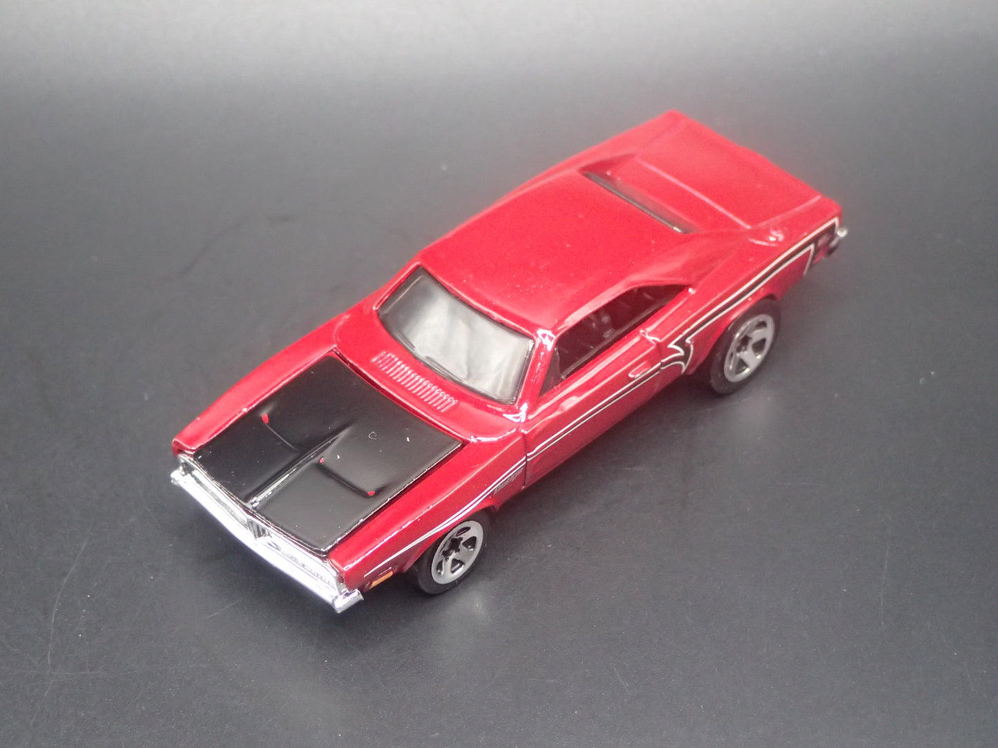 1969 69 DODGE CHARGER RED 1:64 SCALE COLLECTIBLE DIORAMA DIECAST MODEL CAR