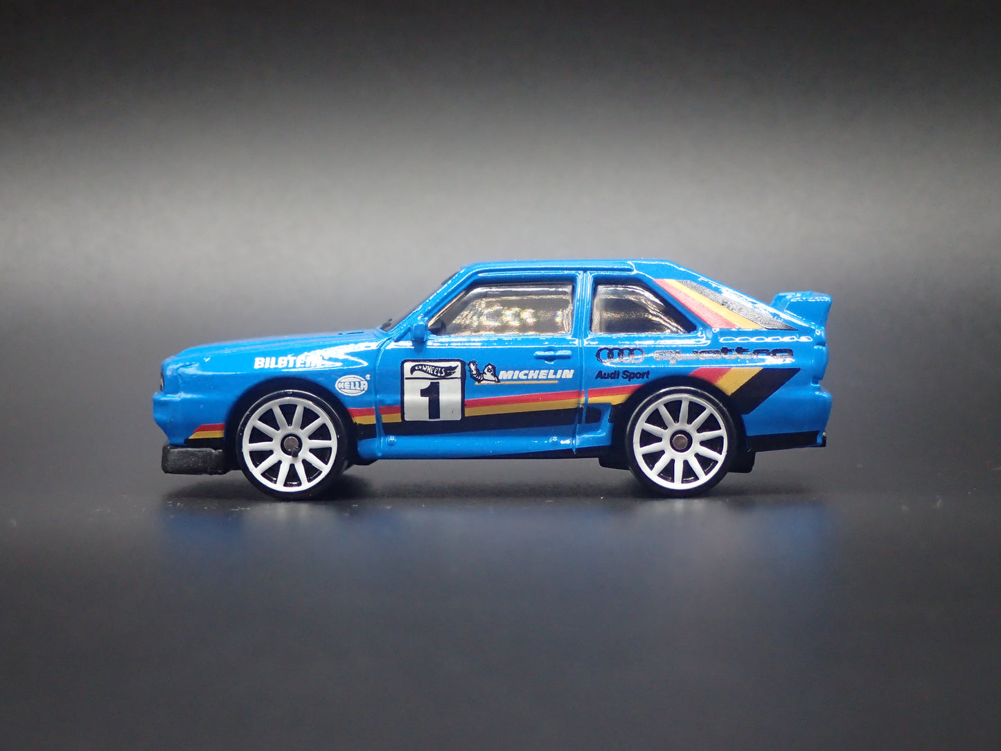 1980-1991 AUDI SPORT QUATTRO BLUE 1:64 SCALE COLLECTIBLE DIECAST MODEL CAR