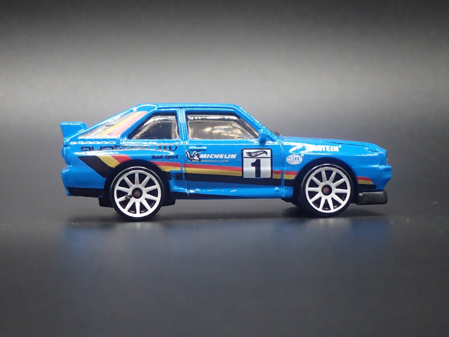 1980-1991 AUDI SPORT QUATTRO BLUE 1:64 SCALE COLLECTIBLE DIECAST MODEL CAR