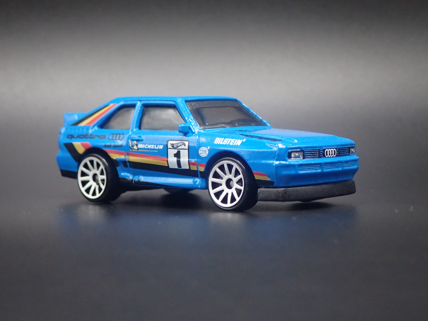 1980-1991 AUDI SPORT QUATTRO BLUE 1:64 SCALE COLLECTIBLE DIECAST MODEL CAR