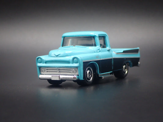 1957 57 DODGE SWEPTSIDE PICKUP TRUCK BLUE 1/64 SCALE DIORAMA DIECAST MODEL CAR