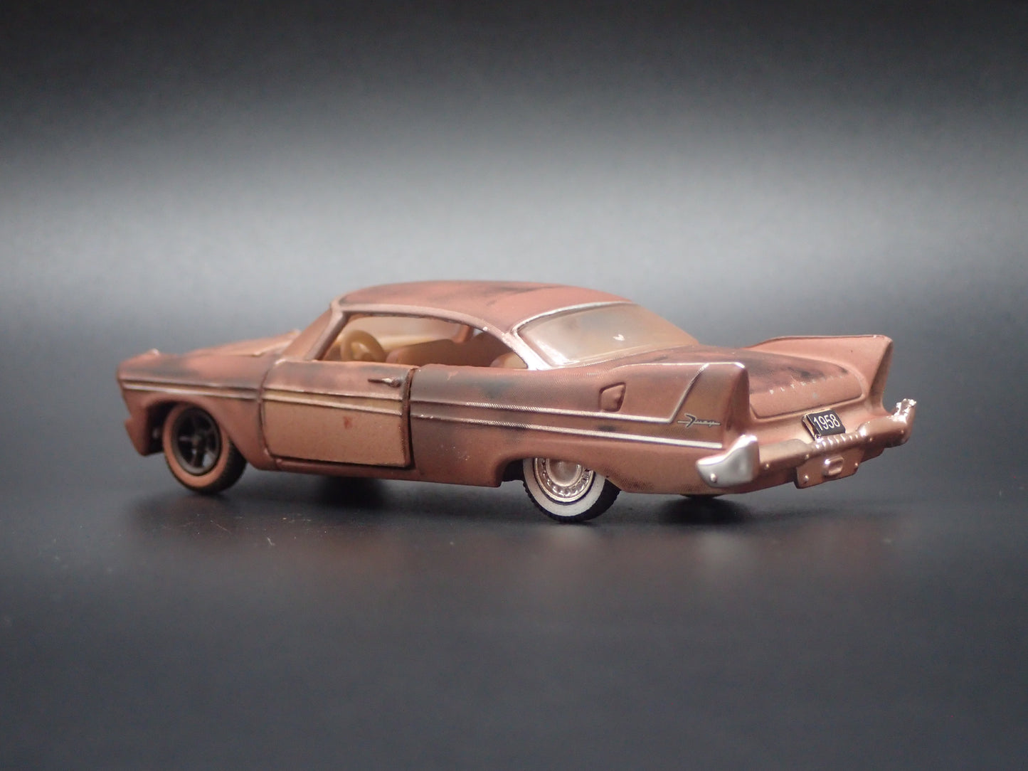 1957 57 PLYMOUTH FURY BARN FIND 1:64 SCALE  DIORAMA DIECAST MODEL CAR