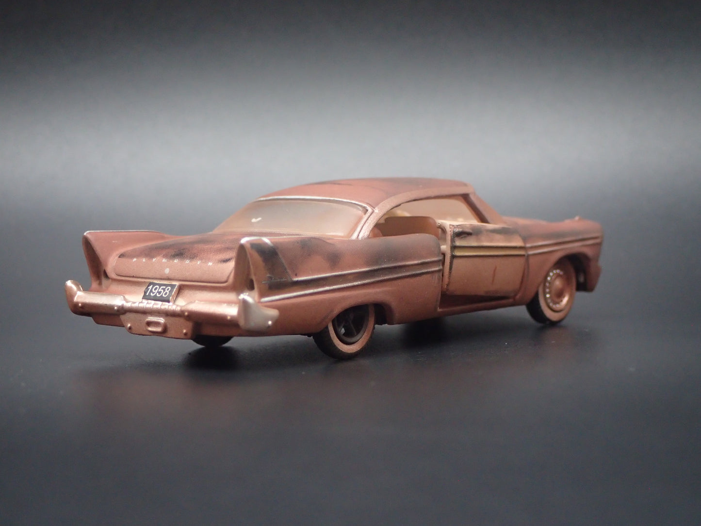 1957 57 PLYMOUTH FURY BARN FIND 1:64 SCALE  DIORAMA DIECAST MODEL CAR