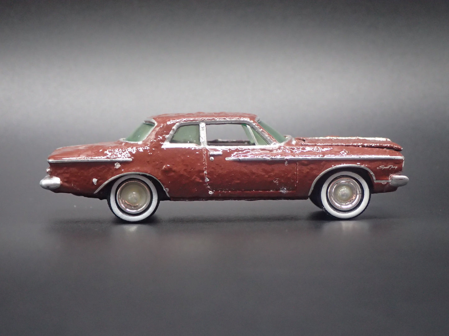 1962 62 PLYMOUTH SPORT FURY BARN FIND 1/64 SCALE DIORAMA DIECAST MODEL CAR