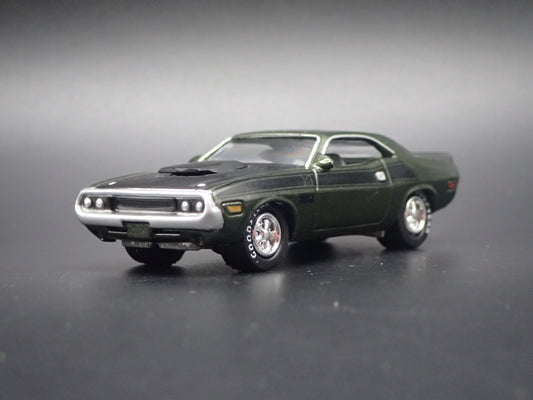 1970 70 DODGE CHALLENGER TA GREEN 1:64 SCALE COLLECTIBLE DIECAST MODEL CAR