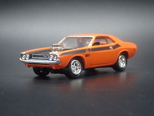 1970 70 DODGE CHALLENGER TA ORANGE 1:64 SCALE COLLECTIBLE DIECAST MODEL CAR