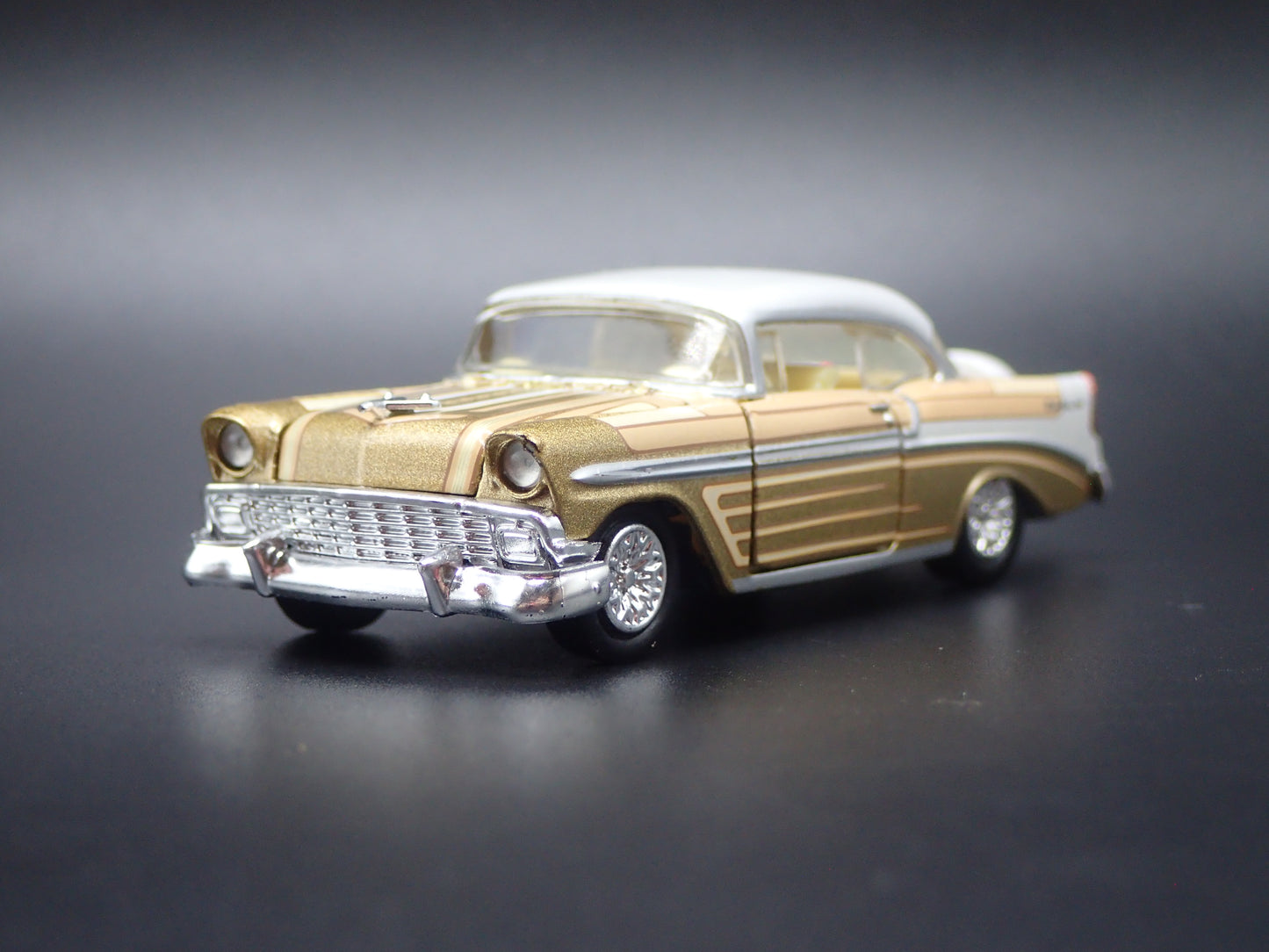 1956 56 CHEVY CHEVROLET BEL AIR LOWRIDER 1:64 SCALE DIORAMA DIECAST MODEL CAR