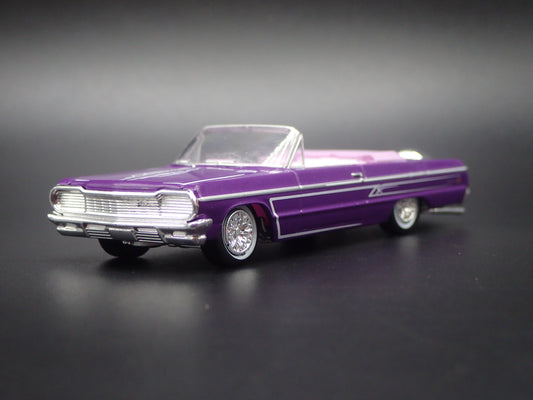 1964 64 CHEVY CHEVROLET IMPALA SS CONVERTIBLE LOWRIDER 1:64 SCALE DIECAST CAR