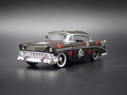 1956 56 CHEVY CHEVROLET BEL AIR BLACK 1:64 SCALE COLLECTIBLE DIECAST MODEL CAR