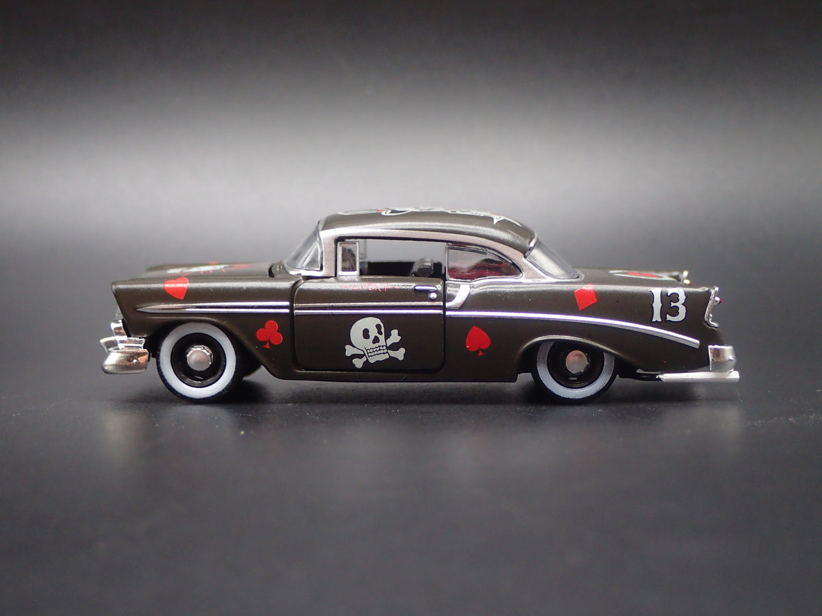 1956 56 CHEVY CHEVROLET BEL AIR BLACK 1:64 SCALE COLLECTIBLE DIECAST MODEL CAR
