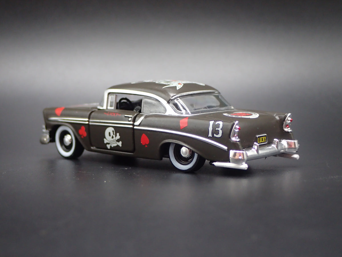 1956 56 CHEVY CHEVROLET BEL AIR BLACK 1:64 SCALE COLLECTIBLE DIECAST MODEL CAR