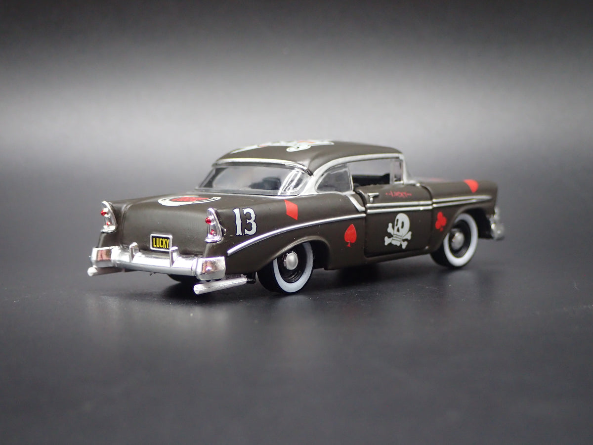 1956 56 CHEVY CHEVROLET BEL AIR BLACK 1:64 SCALE COLLECTIBLE DIECAST MODEL CAR