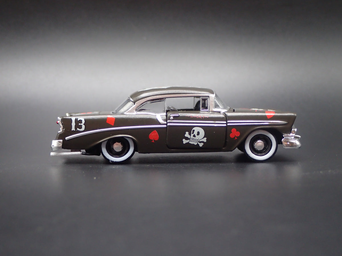1956 56 CHEVY CHEVROLET BEL AIR BLACK 1:64 SCALE COLLECTIBLE DIECAST MODEL CAR