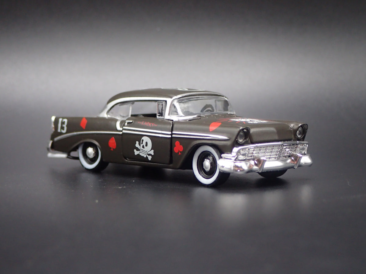 1956 56 CHEVY CHEVROLET BEL AIR BLACK 1:64 SCALE COLLECTIBLE DIECAST MODEL CAR