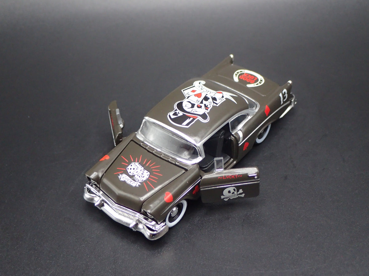 1956 56 CHEVY CHEVROLET BEL AIR BLACK 1:64 SCALE COLLECTIBLE DIECAST MODEL CAR