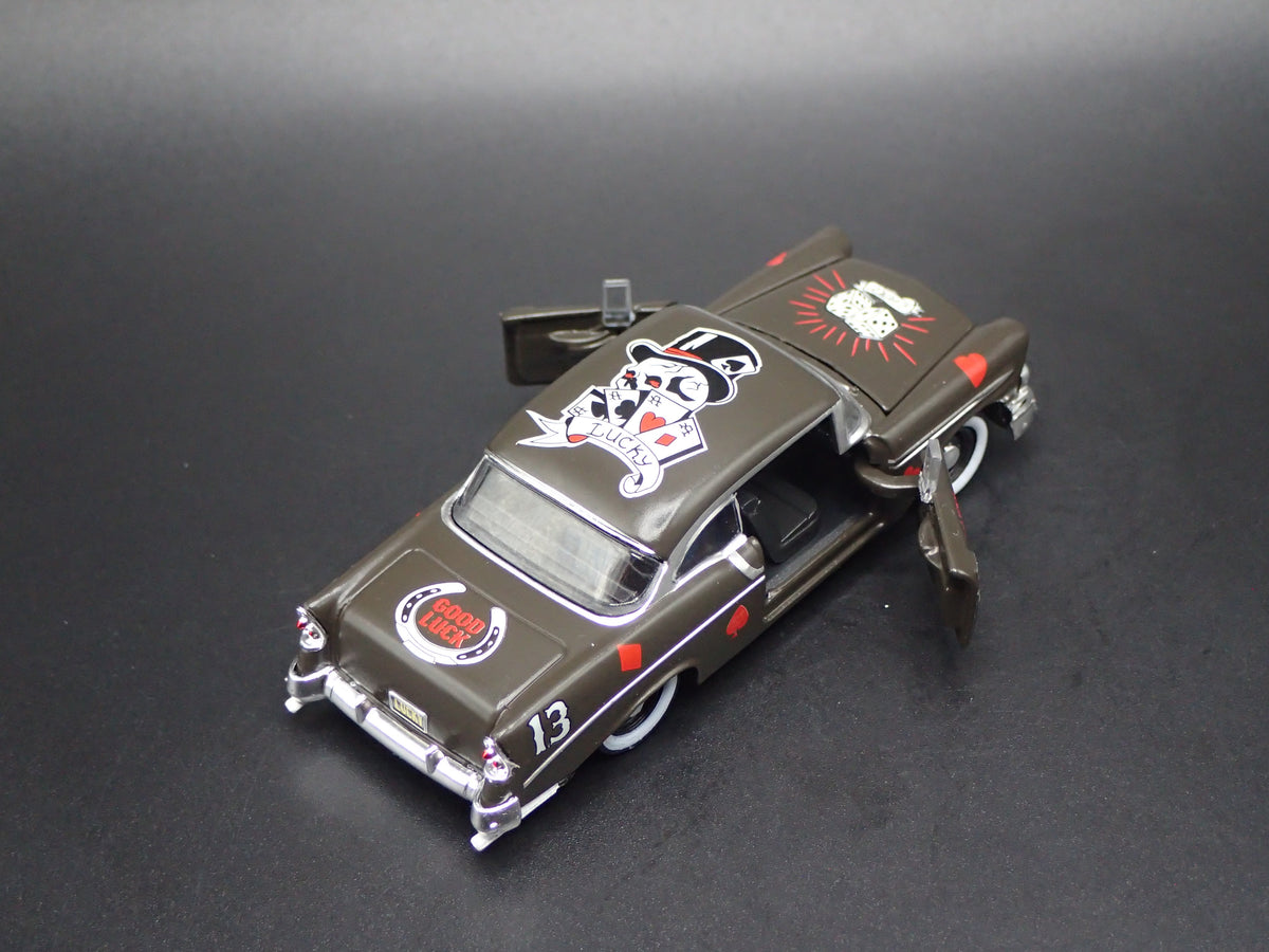 1956 56 CHEVY CHEVROLET BEL AIR BLACK 1:64 SCALE COLLECTIBLE DIECAST MODEL CAR