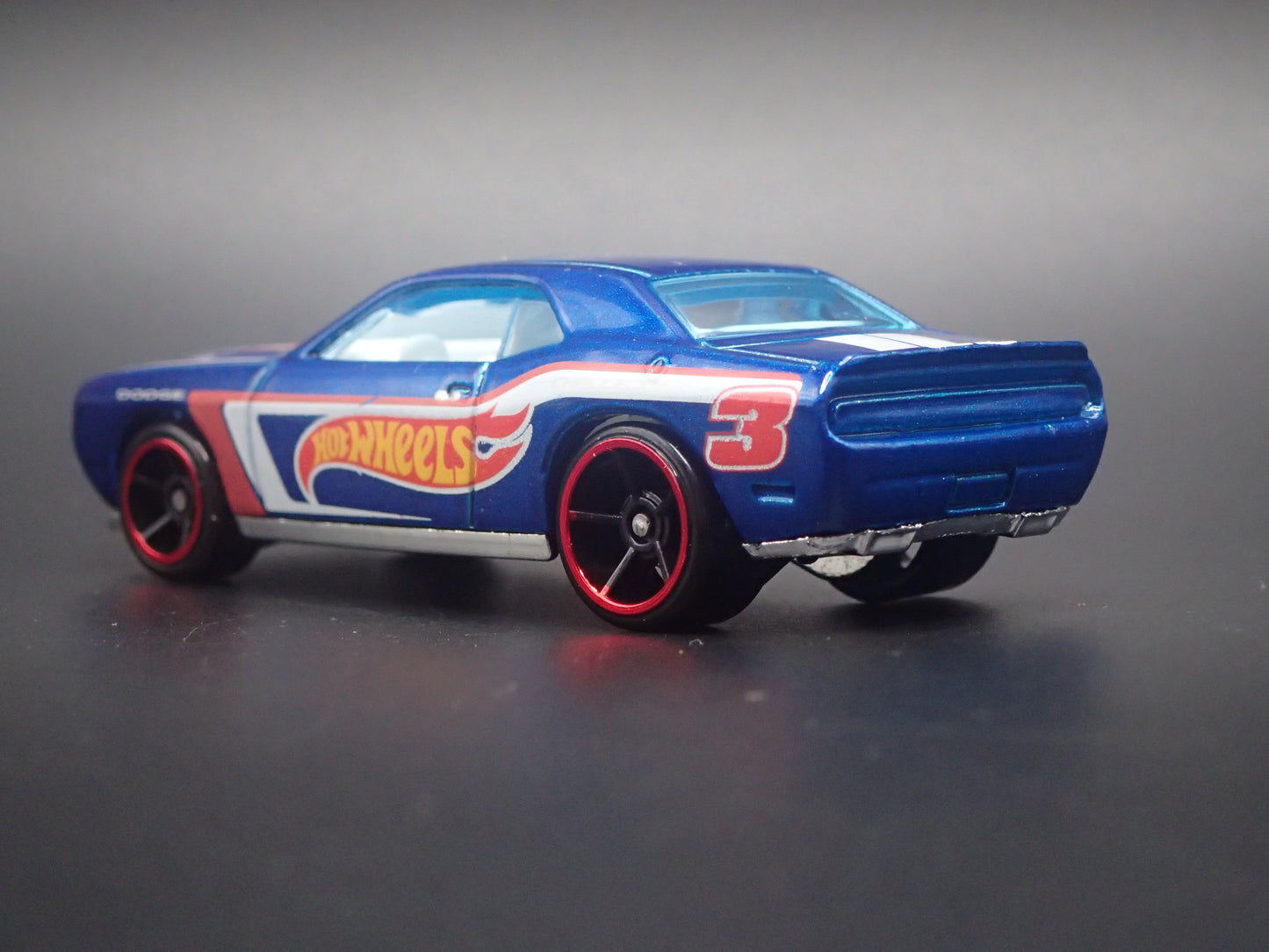 2008-2014 DODGE CHALLENGER SRT8 BLUE 1/64 SCALE DIORAMA DIECAST MODEL CAR