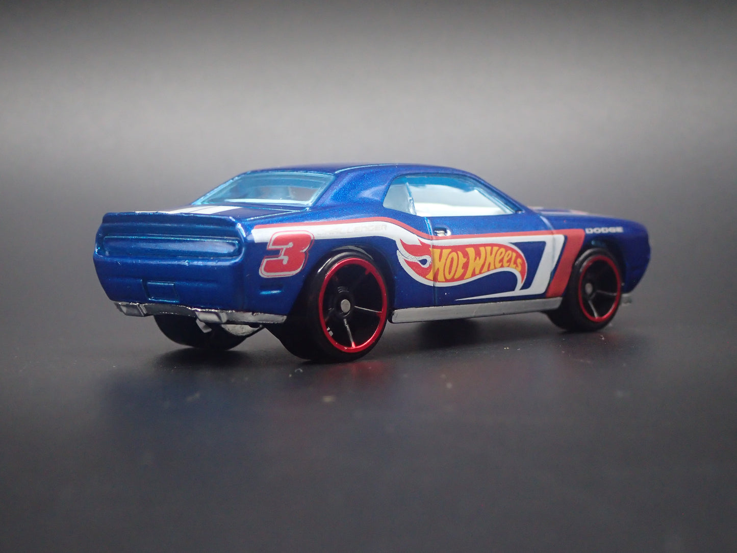 2008-2014 DODGE CHALLENGER SRT8 BLUE 1/64 SCALE DIORAMA DIECAST MODEL CAR