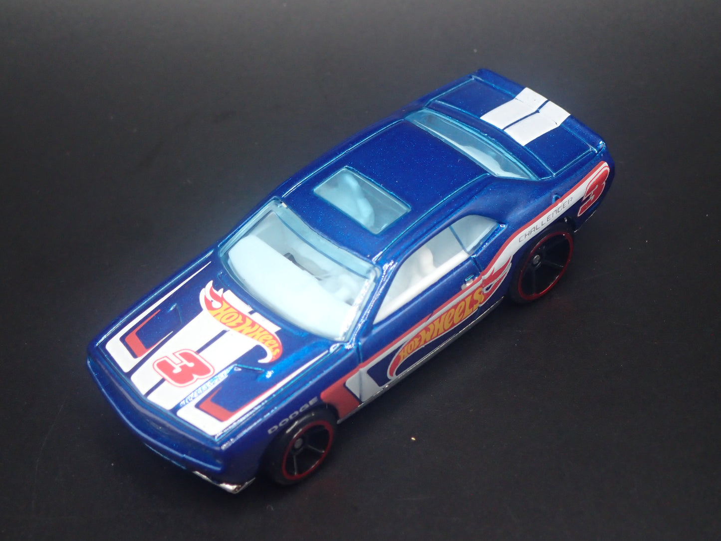 2008-2014 DODGE CHALLENGER SRT8 BLUE 1/64 SCALE DIORAMA DIECAST MODEL CAR