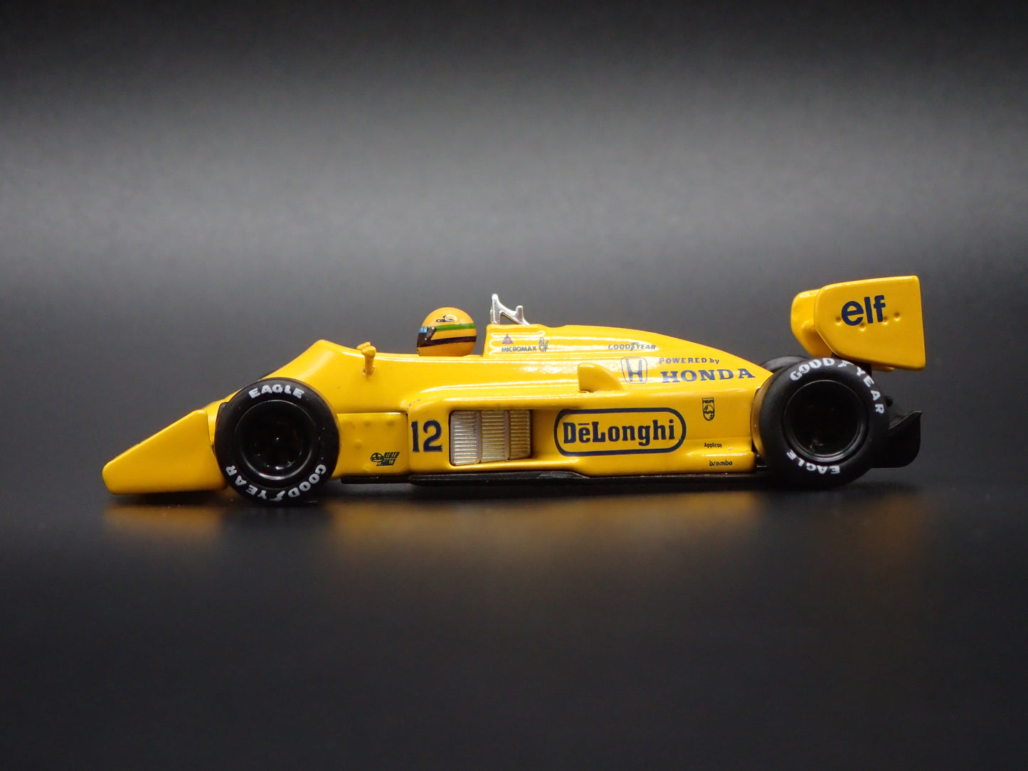 LOTUS 99T #12 1967 MONACO GP WIN SENNA VINTAGE F1 RACING 1:64 SCALE DIECAST CAR