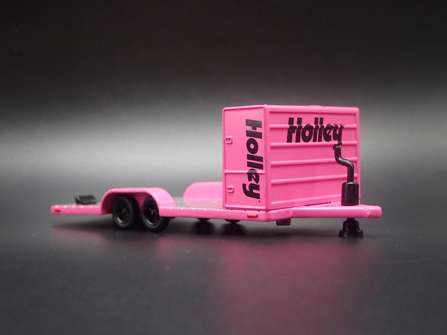 HOLLEY RACING FLATBED CAR HAULER TRAILER 1:64 SCALE DIORAMA PROP MODEL CAR