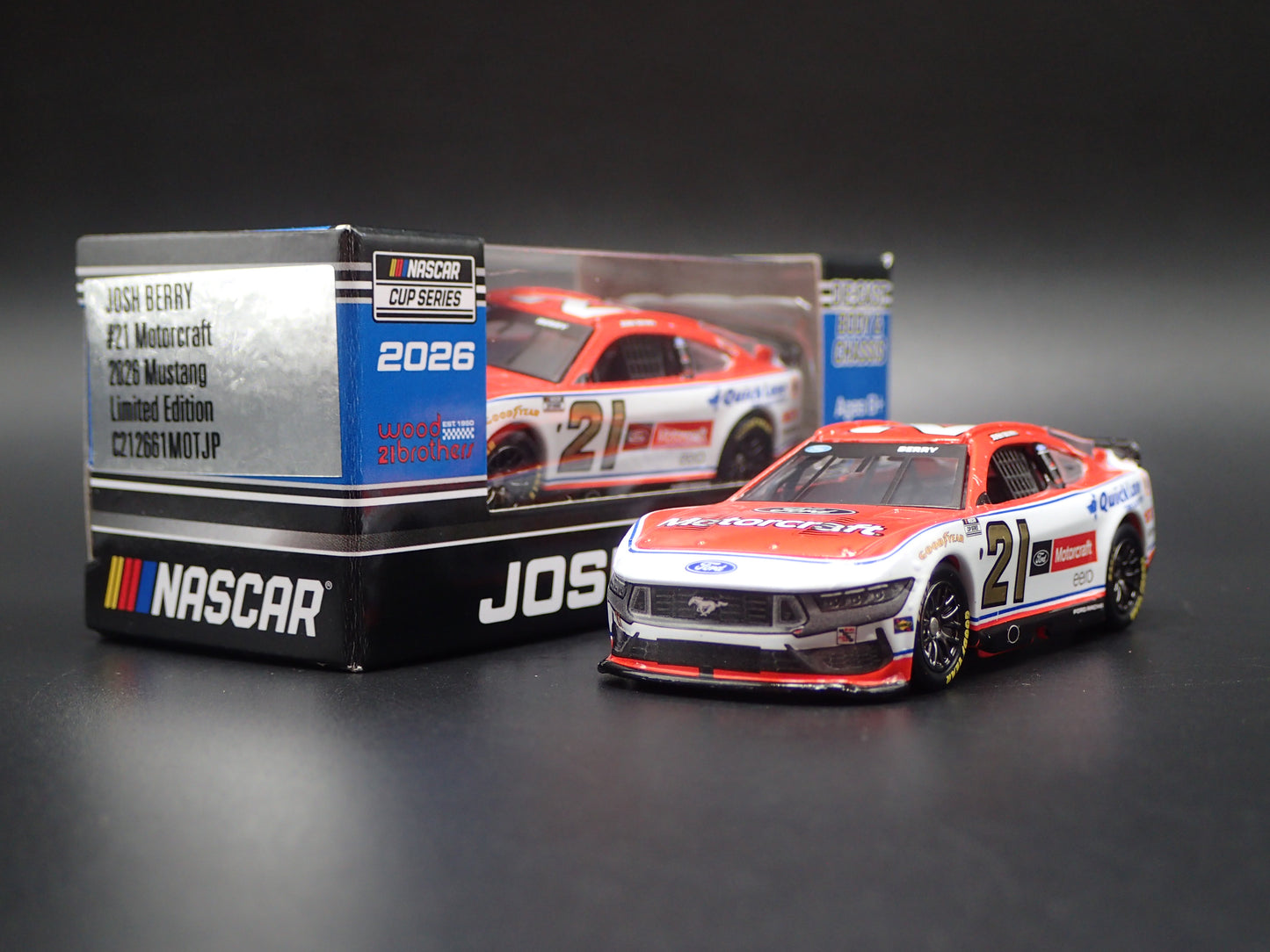 2026 26 FORD MUSTANG #21 JOSH BERRY MOTORCRAFT NASCAR 1:64 DIECAST MODEL CAR