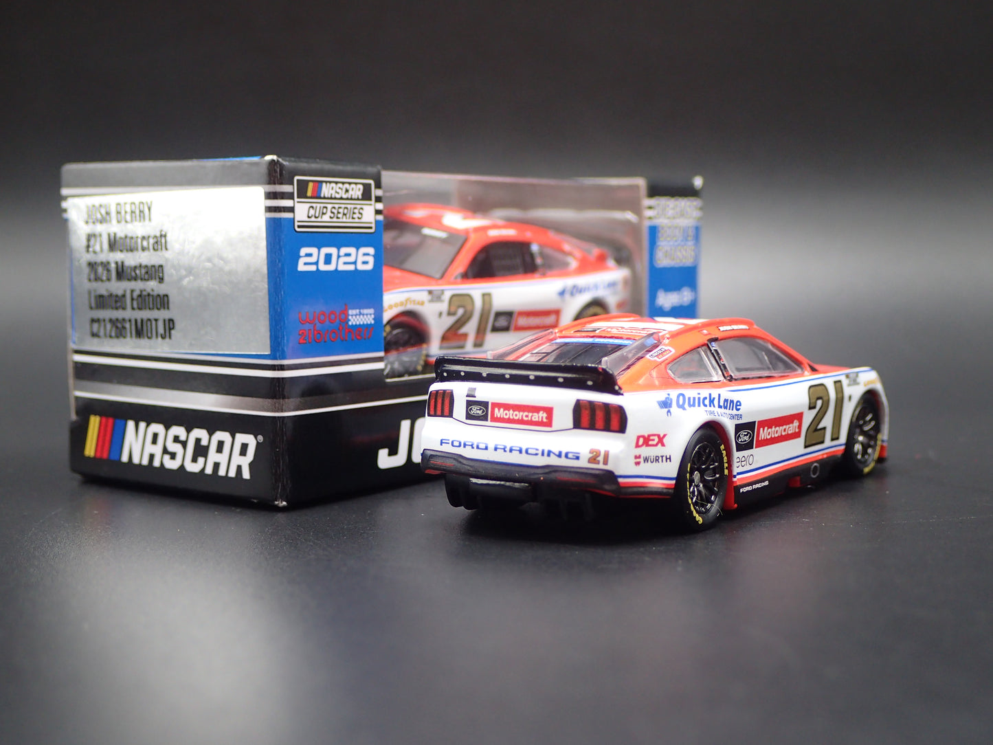 2026 26 FORD MUSTANG #21 JOSH BERRY MOTORCRAFT NASCAR 1:64 DIECAST MODEL CAR