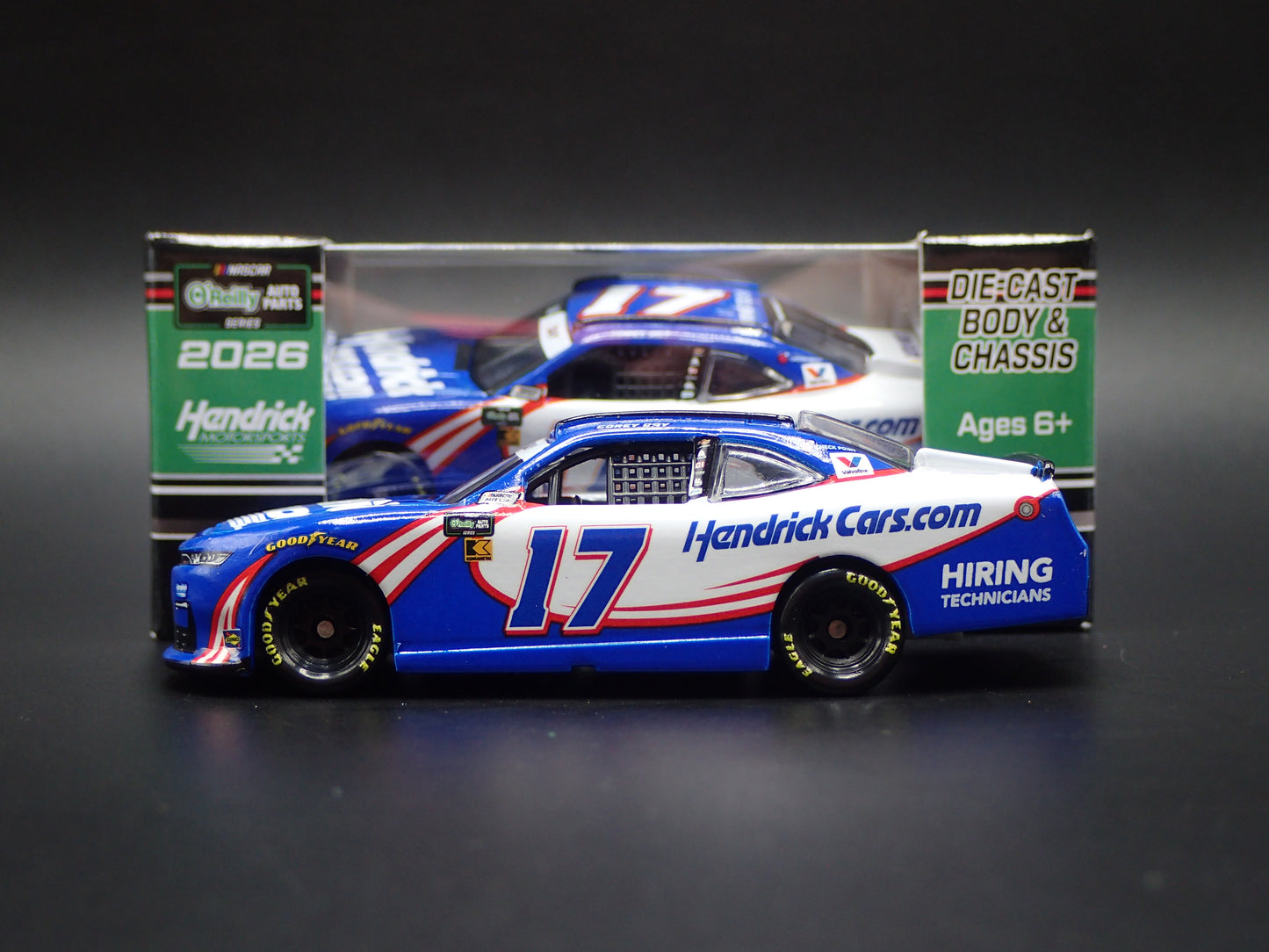 2026 26 CHEVROLET #17 COREY DAY HENDRICKCARS NASCAR 1:64 SCALE DIECAST MODEL CAR