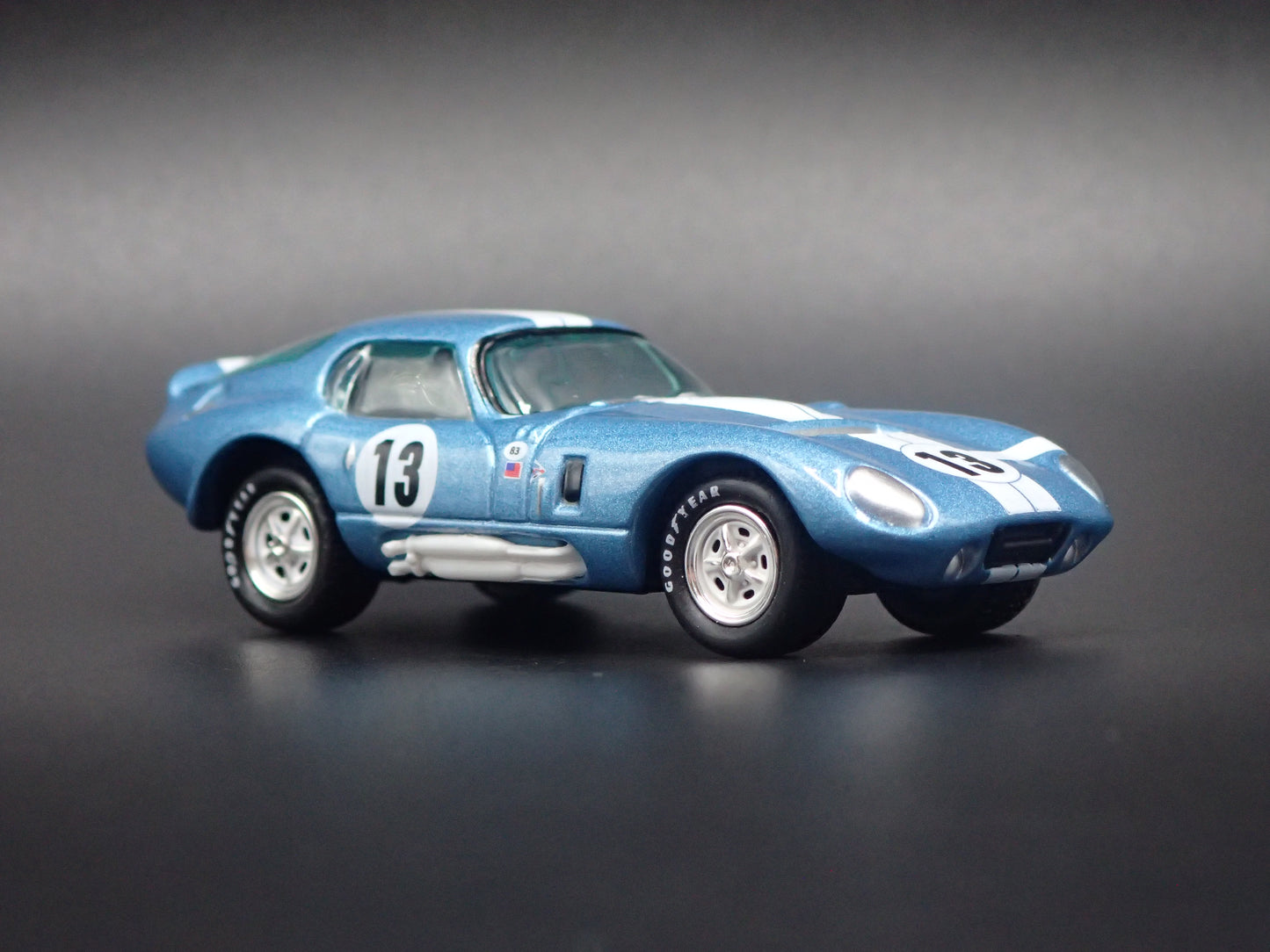 1965 65 SHELBY COBRA DAYTONA COUPE #13 BLUE 1:64 SCALE DIECAST MODEL CAR