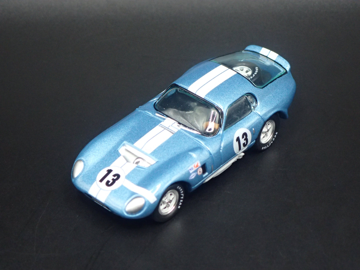 1965 65 SHELBY COBRA DAYTONA COUPE #13 BLUE 1:64 SCALE DIECAST MODEL CAR