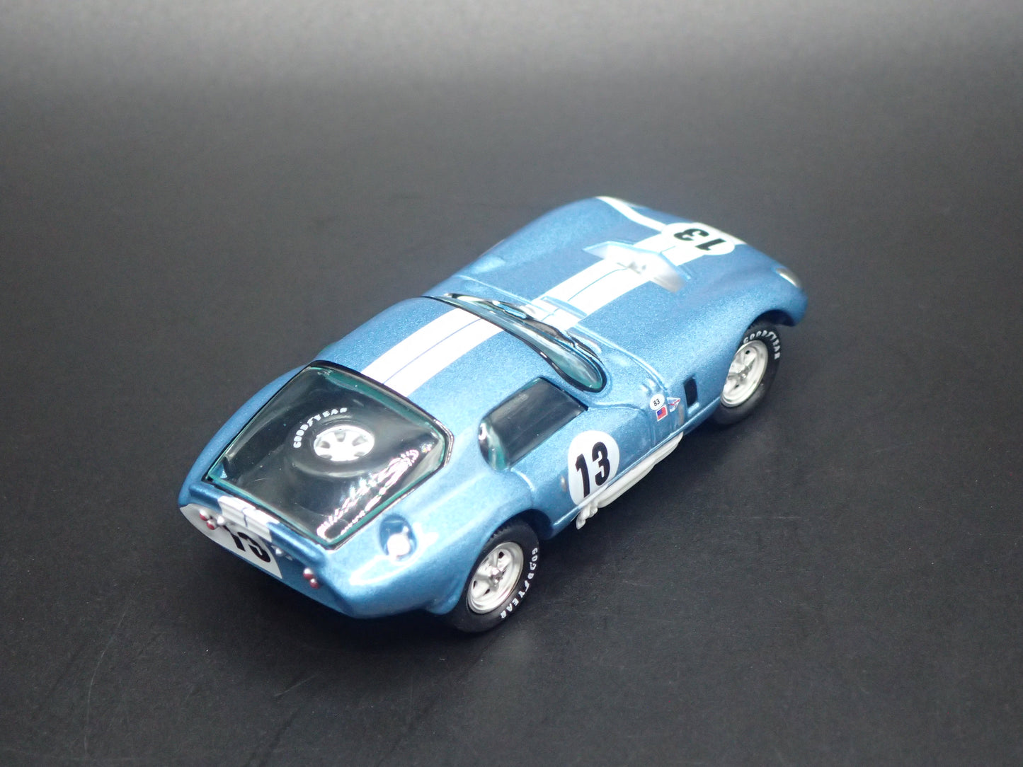 1965 65 SHELBY COBRA DAYTONA COUPE #13 BLUE 1:64 SCALE DIECAST MODEL CAR