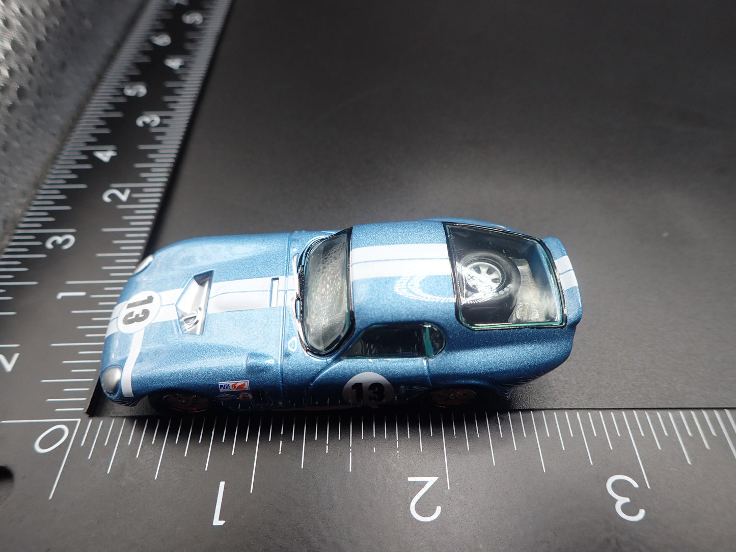 1965 65 SHELBY COBRA DAYTONA COUPE #13 BLUE 1:64 SCALE DIECAST MODEL CAR