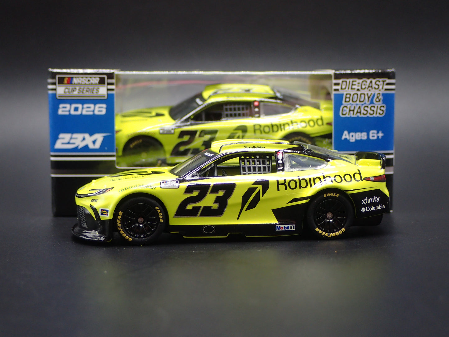 2026 TOYOTA CAMRY 23 BUBBA WALLACE ROBINHOOD NASCAR 1:64 SCALE DIECAST MODEL CAR