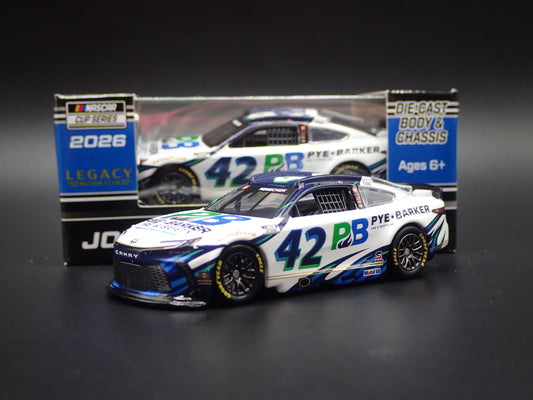 2026 26 TOYOTA CAMRY 42 JOHN HUNTER NEMECHEK PYE BARKER NASCAR 1:64 DIECAST CAR
