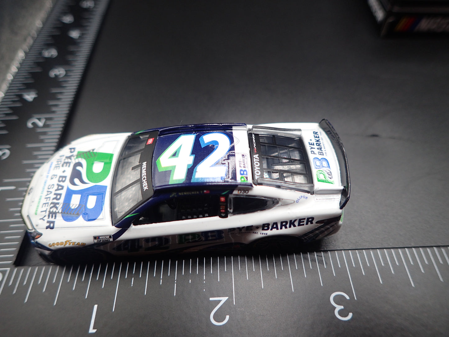 2026 26 TOYOTA CAMRY 42 JOHN HUNTER NEMECHEK PYE BARKER NASCAR 1:64 DIECAST CAR