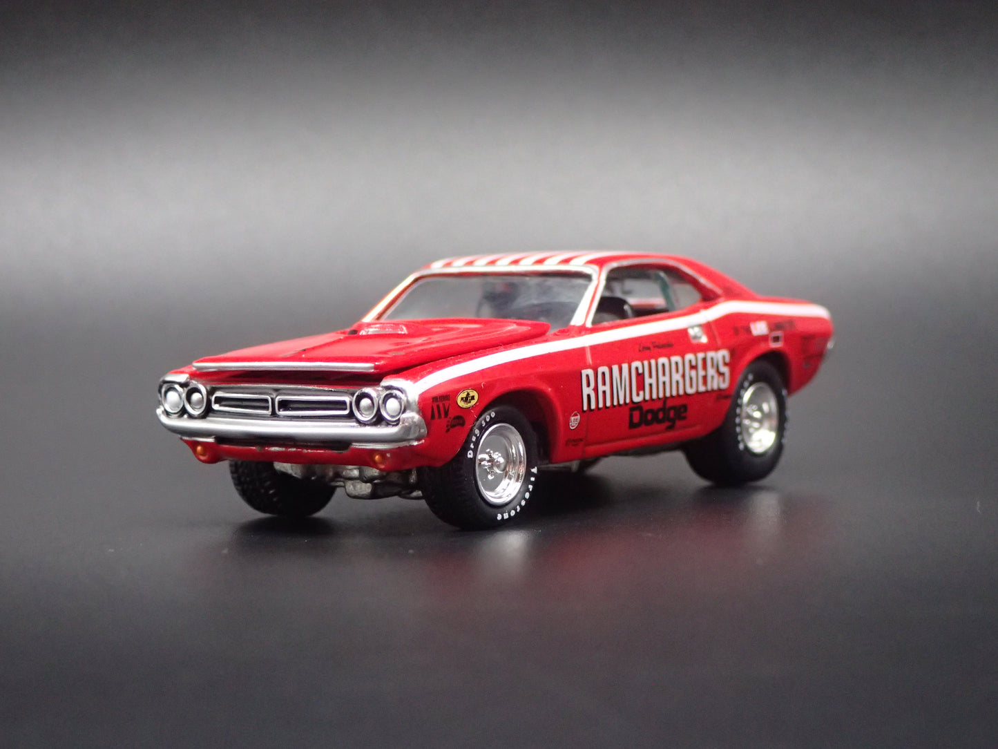 1971 71 DODGE CHALLENGER PRO STOCK RAMCHARGERS NHRA 1:64 SCALE DIECAST CAR