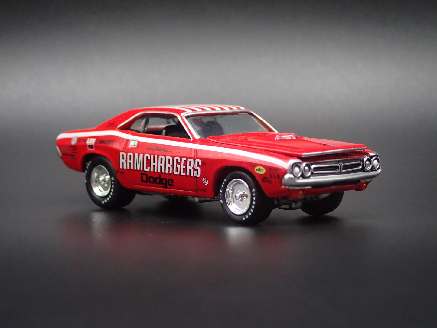 1971 71 DODGE CHALLENGER PRO STOCK RAMCHARGERS NHRA 1:64 SCALE DIECAST CAR
