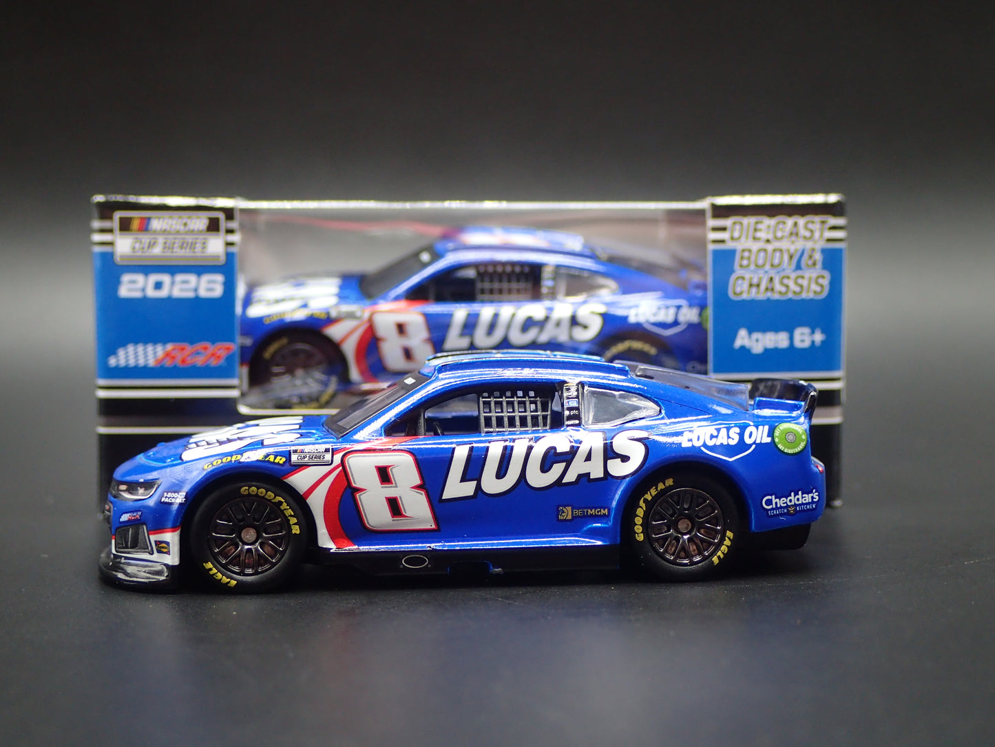 2026 26 CHEVROLET 8 KYLE BUSCH LUCAS OIL NASCAR 1:64 DIECAST MODEL CAR