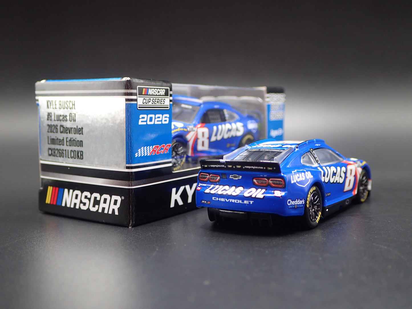 2026 26 CHEVROLET 8 KYLE BUSCH LUCAS OIL NASCAR 1:64 DIECAST MODEL CAR