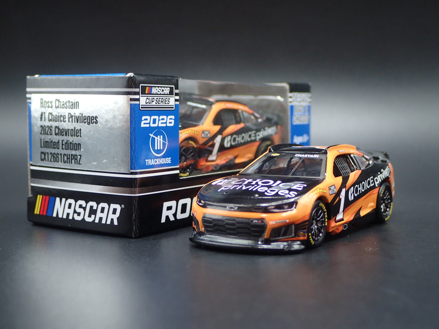2026 26 CHEVROLET 1 ROSS CHASTAIN CHOICE NASCAR 1:64 SCALE DIECAST CAR