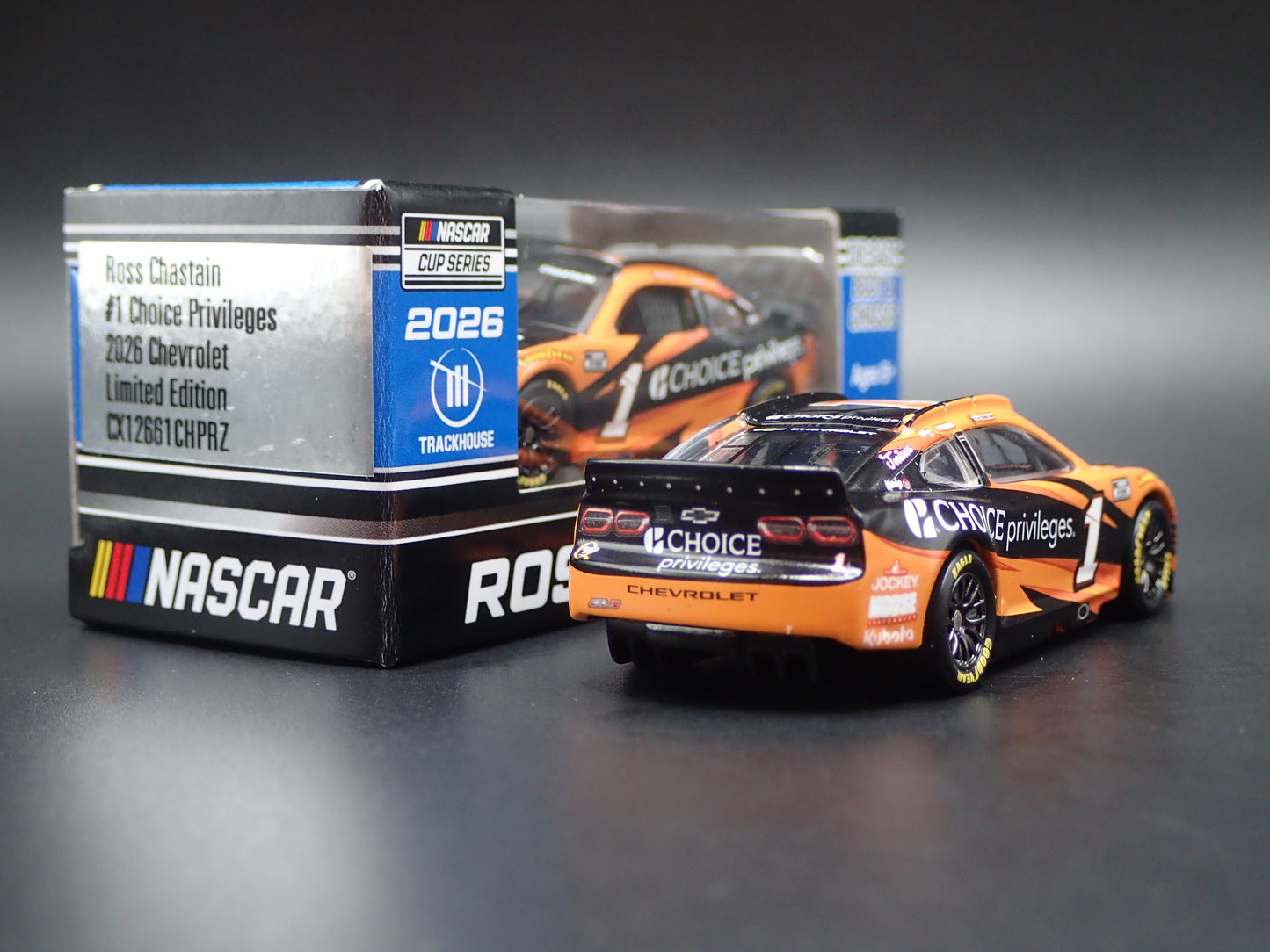 2026 26 CHEVROLET 1 ROSS CHASTAIN CHOICE NASCAR 1:64 SCALE DIECAST CAR