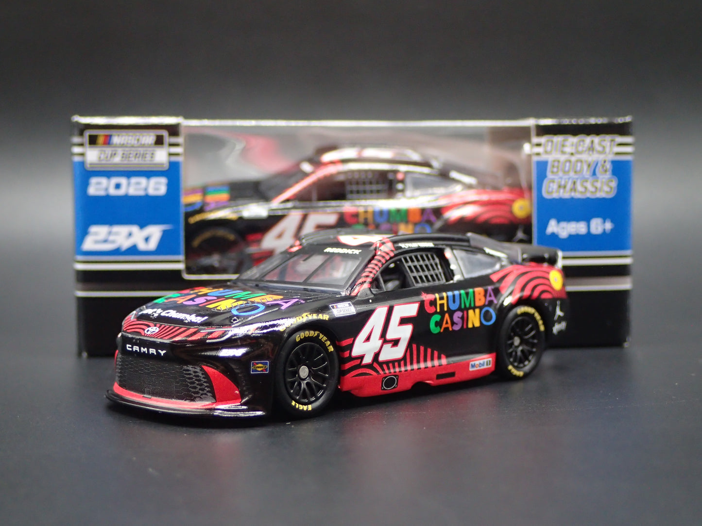 2026 26 TOYOTA CAMRY 45 TYLER REDDICK CHUMBA CASINO NASCAR 1:64 SCALE DIECAST CAR