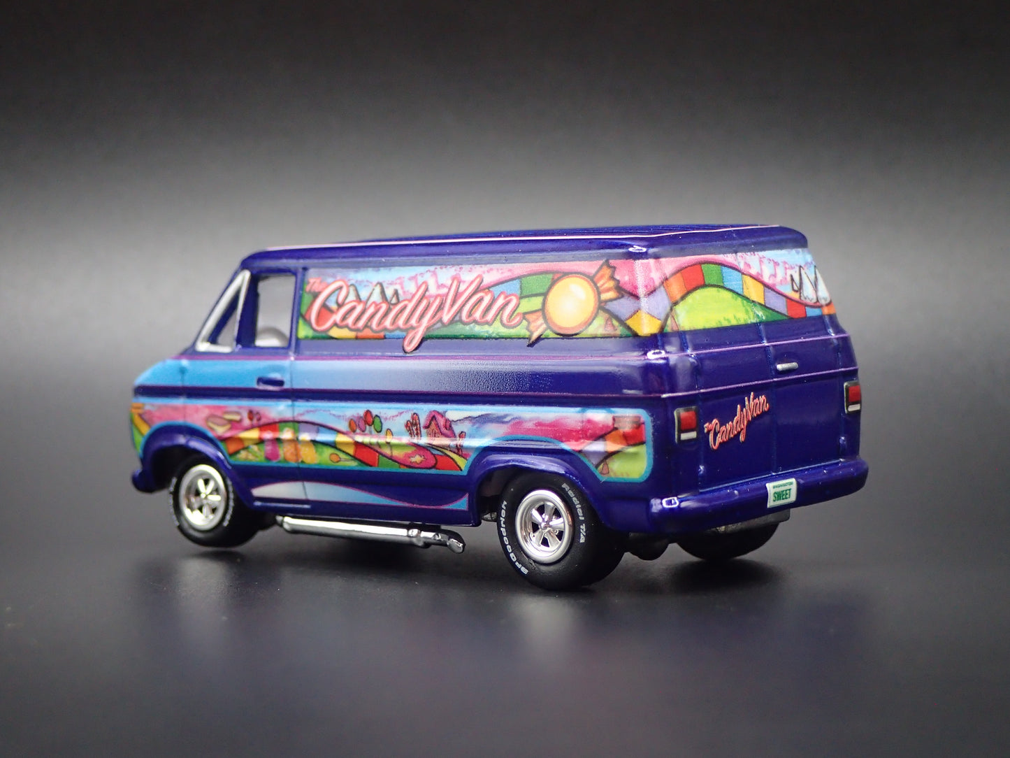 1971-1995 CHEVY CHEVROLET G20 VAN BLUE 1:64 SCALE DIORAMA DIECAST MODEL CAR