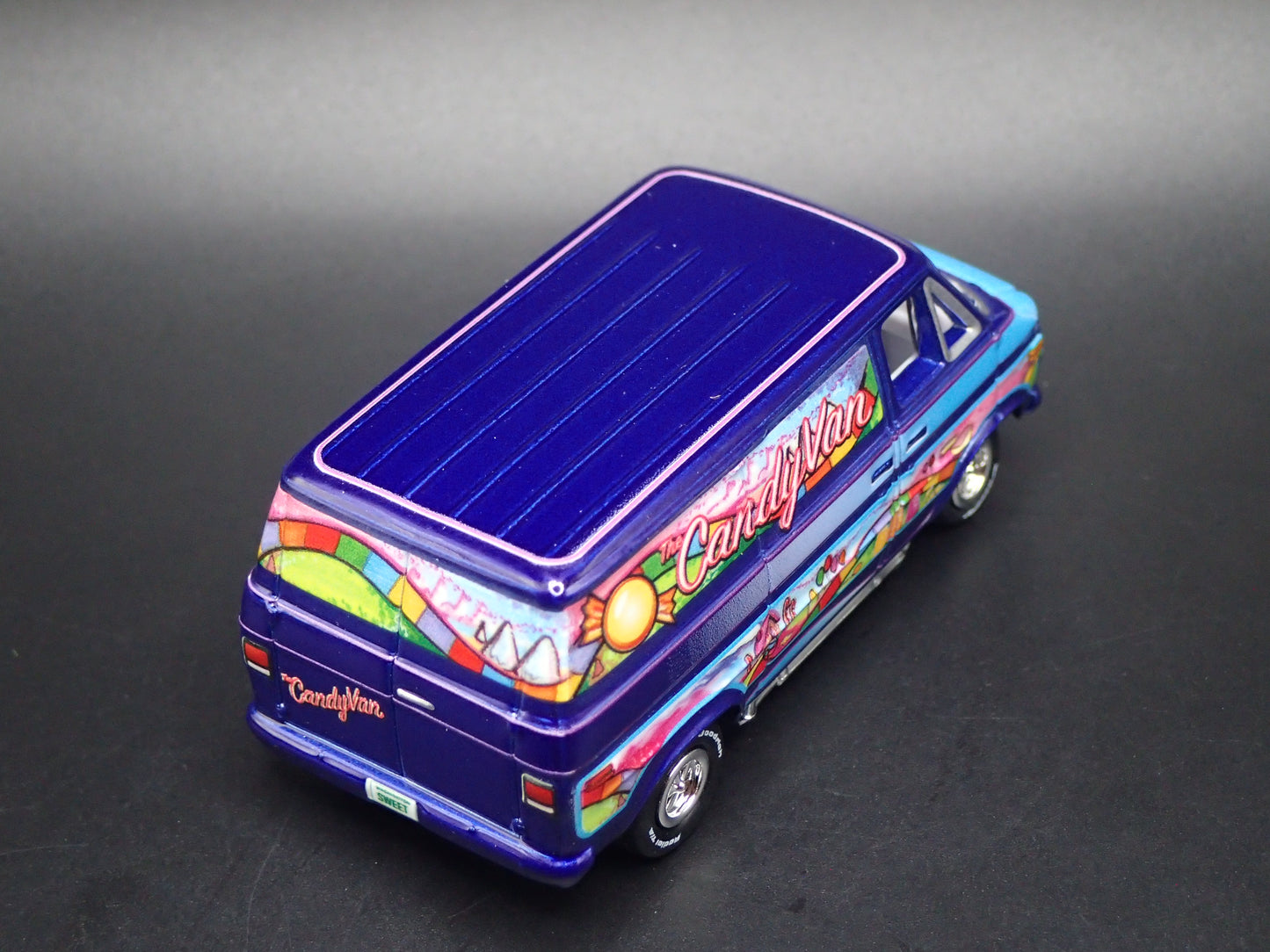 1971-1995 CHEVY CHEVROLET G20 VAN BLUE 1:64 SCALE DIORAMA DIECAST MODEL CAR