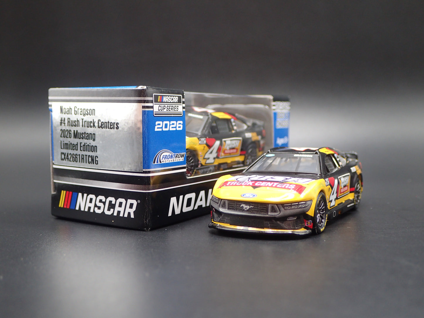 2026 26 FORD MUSTANG #4 NOAH GRAGSON RUSH TRUCK NASCAR 1:64 SCALE DIECAST CAR